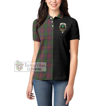 Cairns Tartan Women's Polo Shirt with Family Crest and Half Of Me Style - Tartan Vibes Clothing