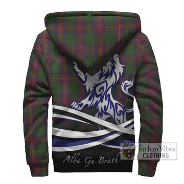 Cairns Tartan Sherpa Hoodie with Alba Gu Brath Regal Lion Emblem - Tartan Vibes Clothing
