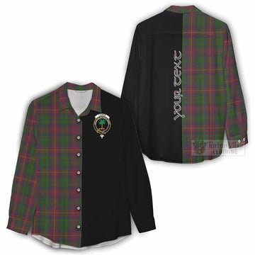 Cairns Tartan Women's Casual Shirt with Family Crest and Half Of Me Style - Tartan Vibes Clothing