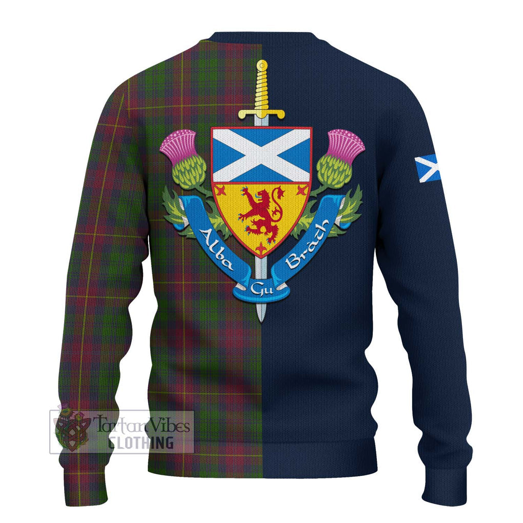 Cairns Tartan Ugly Sweater Alba with Scottish Lion Royal Arm Half Style - Tartan Vibes Clothing