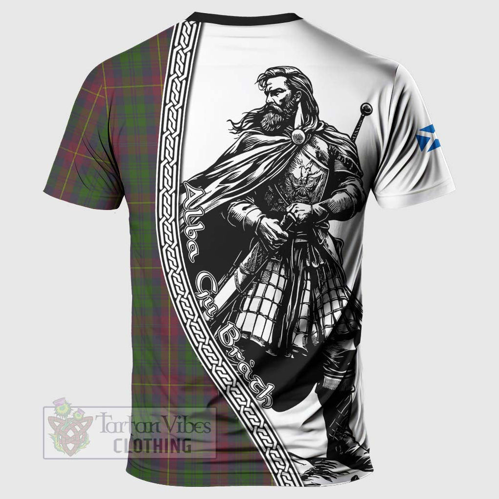 Cairns Tartan Clan Crest T-Shirt with Highlander Warrior Celtic Style - Tartan Vibes Clothing