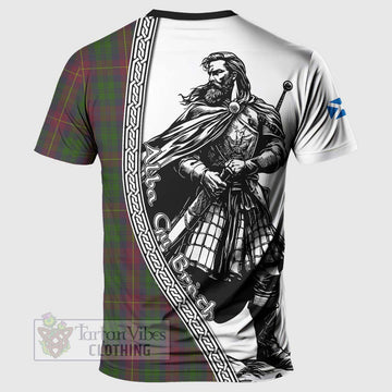 Cairns Tartan Clan Crest T-Shirt with Highlander Warrior Celtic Style - Tartan Vibes Clothing
