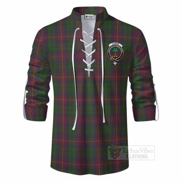 Cairns Tartan Ghillie Kilt Shirt with Family Crest DNA In Me Style - Tartan Vibes Clothing