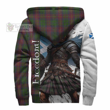 Tartan Vibes Clothing Cairns Crest Tartan Sherpa Hoodie Inspired by the Freedom of Scottish Warrior