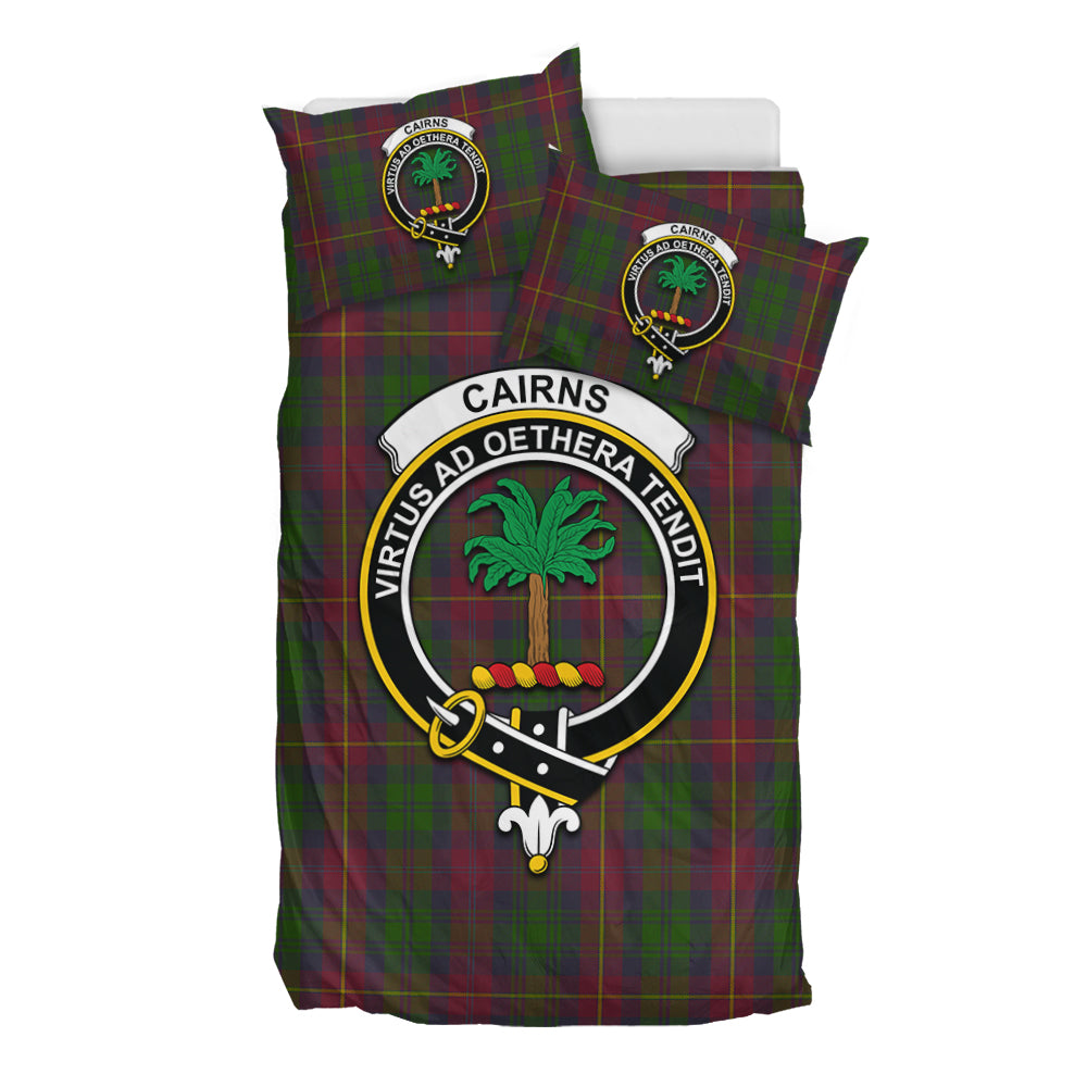 Cairns Tartan Bedding Set with Family Crest - Tartan Vibes Clothing