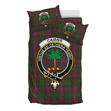 Cairns Tartan Bedding Set with Family Crest - Tartan Vibes Clothing