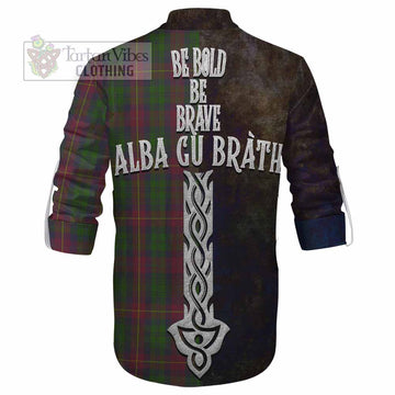 Cairns Tartan Family Crest Ghillie Kilt Shirt Alba Gu Brath Be Brave Lion Ancient Style - Tartan Vibes Clothing
