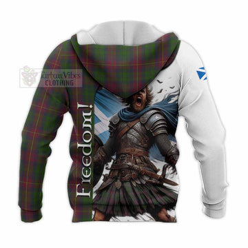 Tartan Vibes Clothing Cairns Crest Tartan Knitted Hoodie Inspired by the Freedom of Scottish Warrior