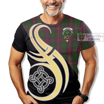Cairns Tartan T-Shirt with Family Crest and Celtic Symbol Style - Tartan Vibes Clothing