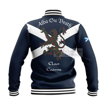 Cairns Tartan Lion Rampant Baseball Jacket Proudly Display Your Heritage with Alba Gu Brath and Clan Name - Tartan Vibes Clothing