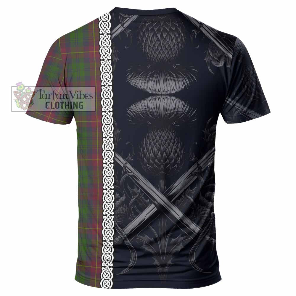 Cairns Tartan T-Shirt with Family Crest Cross Sword Thistle Celtic Vibes - Tartan Vibes Clothing