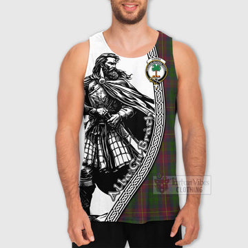 Cairns Tartan Clan Crest Men's Tank Top with Highlander Warrior Celtic Style - Tartan Vibes Clothing
