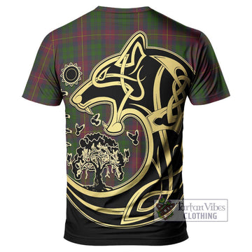 Cairns Tartan T-Shirt with Family Crest Celtic Wolf Style - Tartan Vibes Clothing