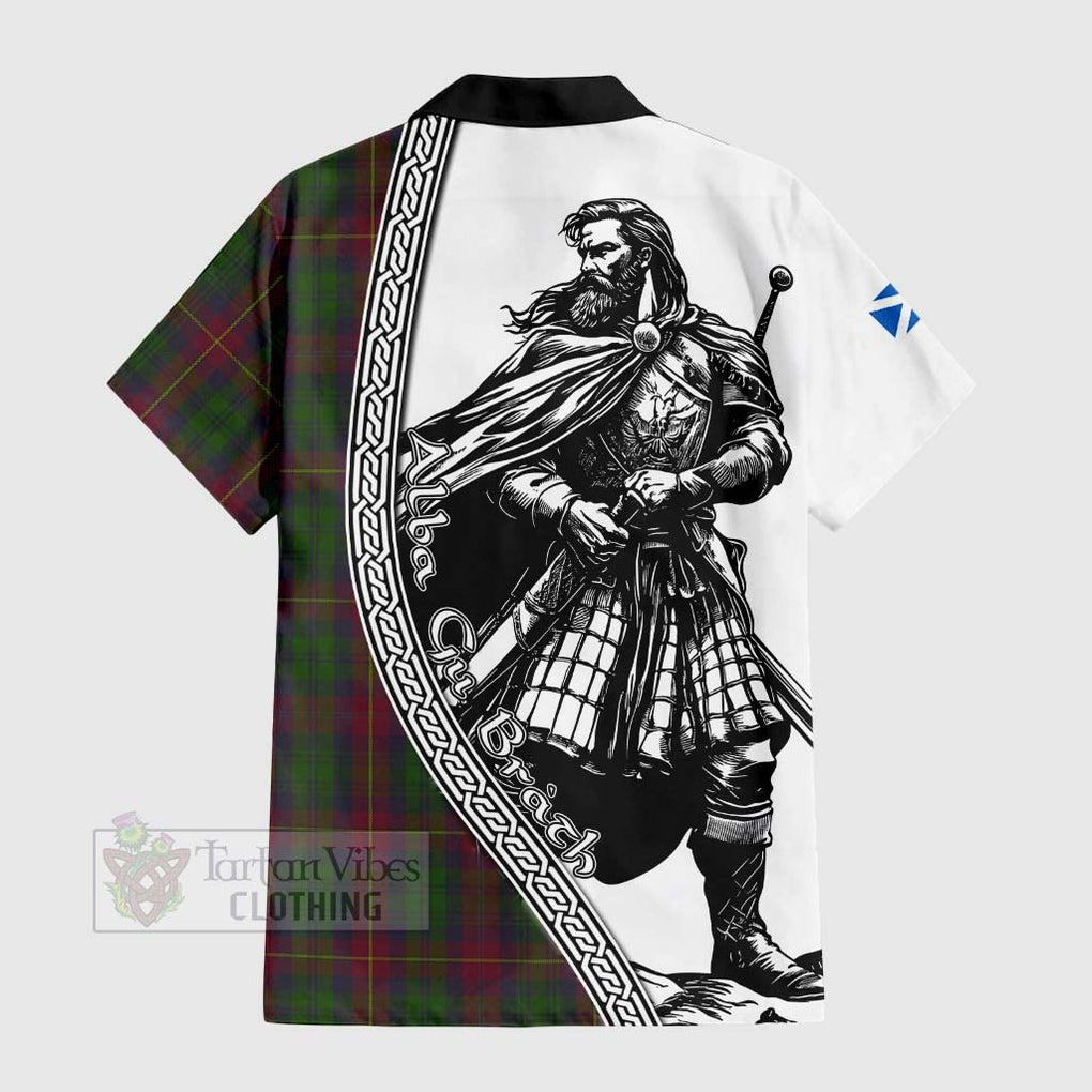 Cairns Tartan Clan Crest Hawaiian Shirt with Highlander Warrior Celtic Style - Tartan Vibes Clothing