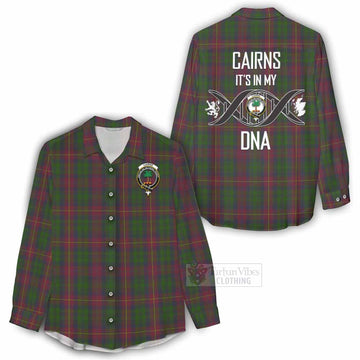 Cairns Tartan Women's Casual Shirt with Family Crest DNA In Me Style - Tartan Vibes Clothing
