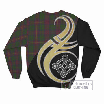 Cairns Tartan Sweatshirt with Family Crest and Celtic Symbol Style - Tartan Vibes Clothing