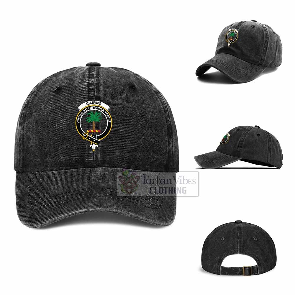 Tartan Vibes Clothing Cairns Clan Crest Denim Classic Cap