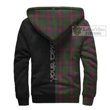 Cairns Tartan Sherpa Hoodie with Family Crest and Half Of Me Style - Tartan Vibes Clothing