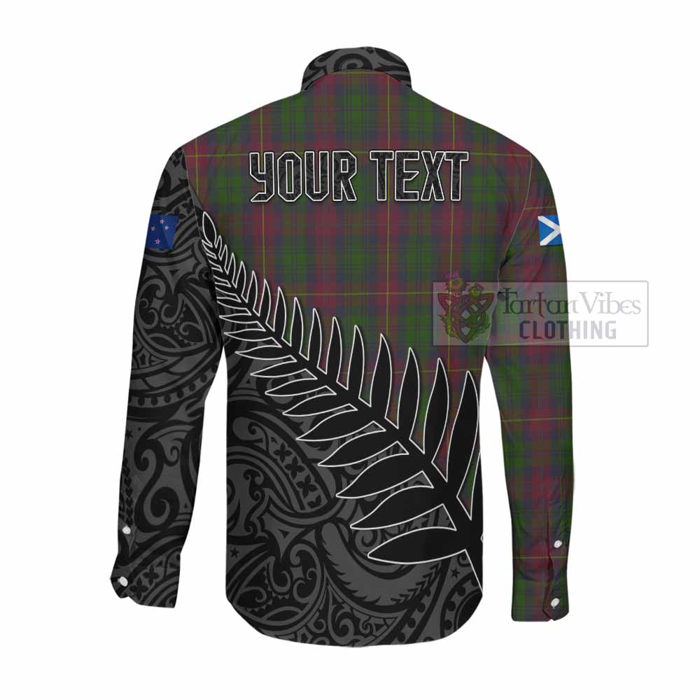 Cairns Crest Tartan Long Sleeve Button Shirt with New Zealand Silver Fern Half Style Men's Shirt - Tartan Vibes Clothing