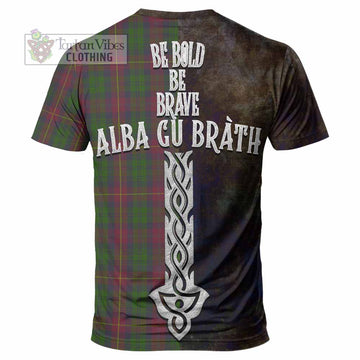 Cairns Tartan Family Crest T-Shirt Alba Gu Brath Be Brave Lion Ancient Style - Tartan Vibes Clothing
