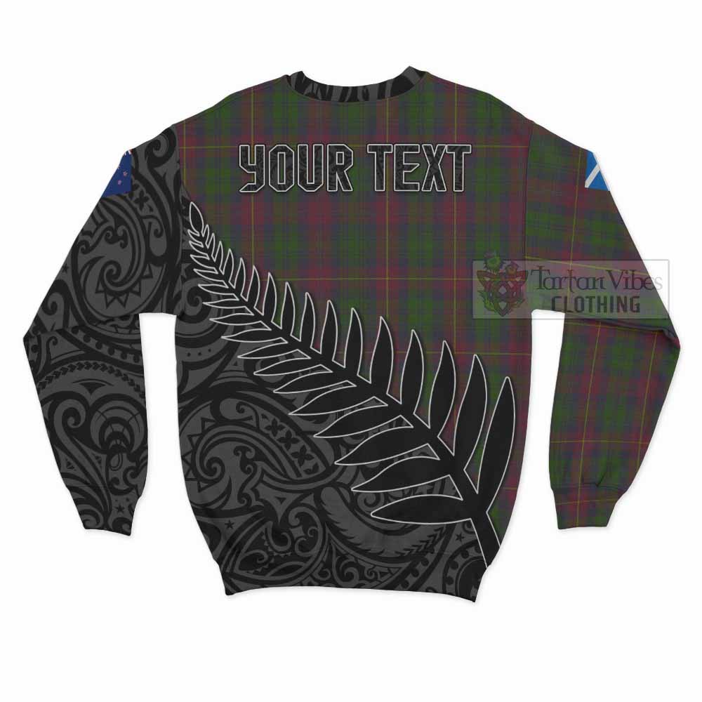 Cairns Crest Tartan Sweatshirt with New Zealand Silver Fern Half Style - Tartan Vibes Clothing
