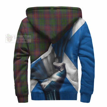 Cairns Tartan Sherpa Hoodie with Family Crest Scotland Patriotic Style - Tartan Vibes Clothing