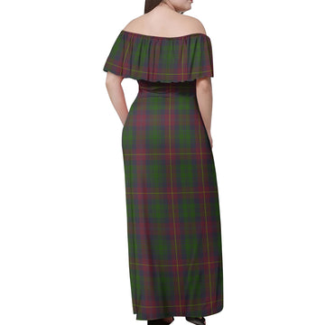 Cairns Tartan Off Shoulder Long Dress - Tartan Vibes Clothing