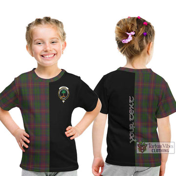 Cairns Tartan Kid T-Shirt with Family Crest and Half Of Me Style - Tartan Vibes Clothing