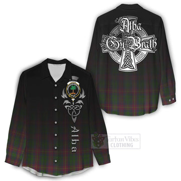 Cairns Tartan Women's Casual Shirt Featuring Alba Gu Brath Family Crest Celtic Inspired - Tartan Vibes Clothing