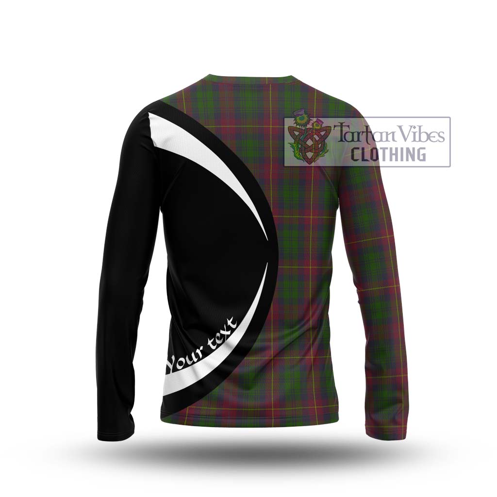 Cairns Tartan Long Sleeve T-Shirt with Family Crest Circle Style - Tartan Vibes Clothing