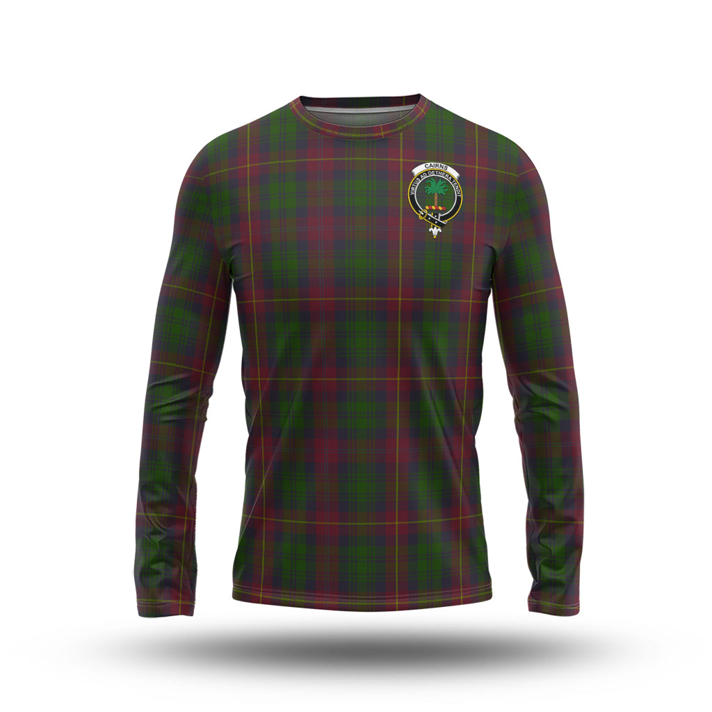 Cairns Tartan Long Sleeve T-Shirt with Family Crest - Tartan Vibes Clothing
