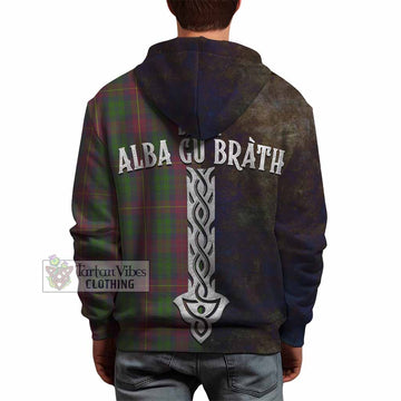 Cairns Tartan Family Crest Hoodie Alba Gu Brath Be Brave Lion Ancient Style - Tartan Vibes Clothing