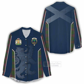 Cairns Tartan Women's Casual Shirt with Family Crest and Lion Rampant Vibes Sport Style - Tartan Vibes Clothing