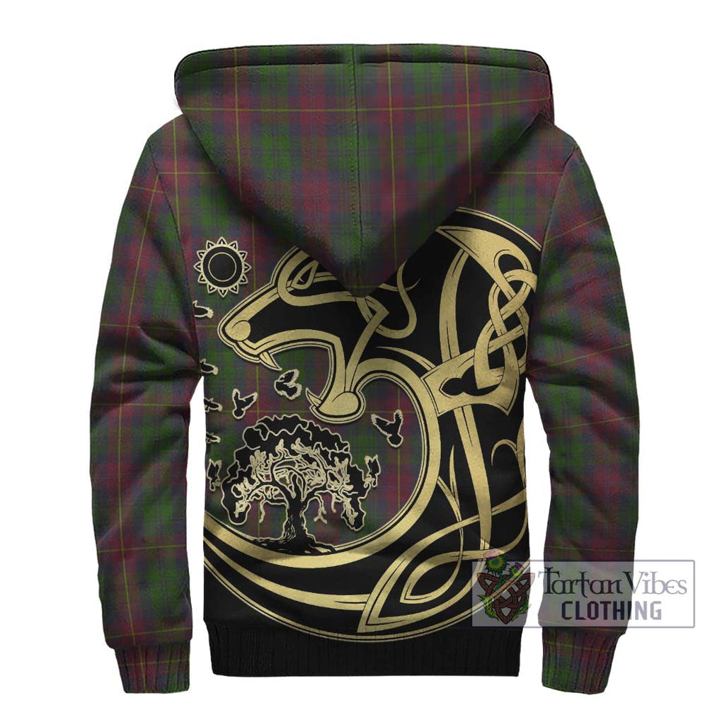 Cairns Tartan Sherpa Hoodie with Family Crest Celtic Wolf Style - Tartan Vibes Clothing