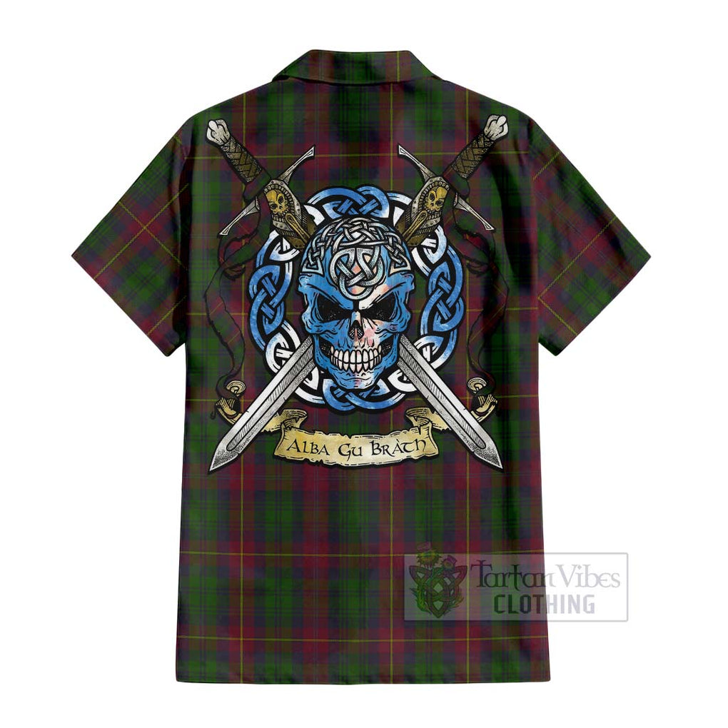 Cairns Tartan Hawaiian Shirt with Family Crest Celtic Skull Style - Tartan Vibes Clothing