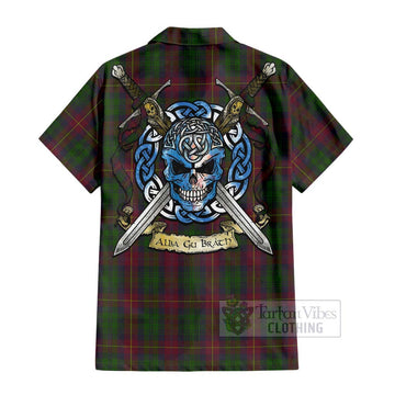 Cairns Tartan Hawaiian Shirt with Family Crest Celtic Skull Style - Tartan Vibes Clothing