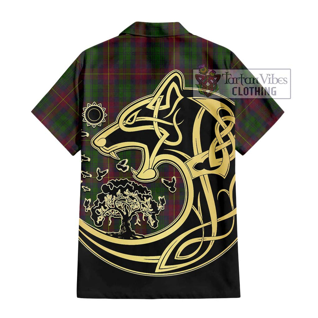 Cairns Tartan Hawaiian Shirt with Family Crest Celtic Wolf Style - Tartan Vibes Clothing