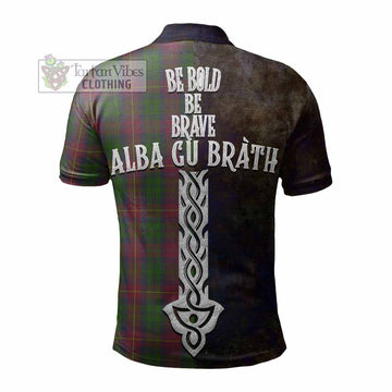 Cairns Tartan Family Crest Polo Shirt Alba Gu Brath Be Brave Lion Ancient Style - Tartan Vibes Clothing