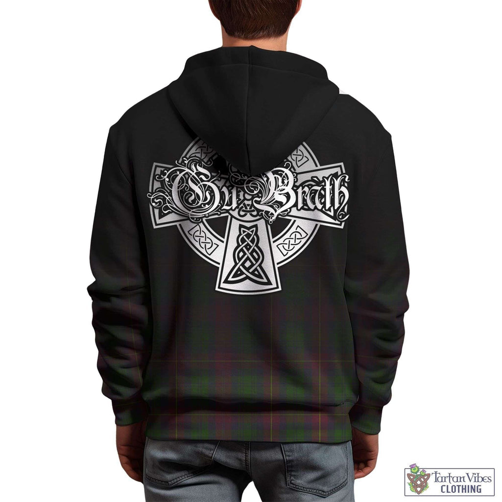Tartan Vibes Clothing Cairns Tartan Hoodie Featuring Alba Gu Brath Family Crest Celtic Inspired