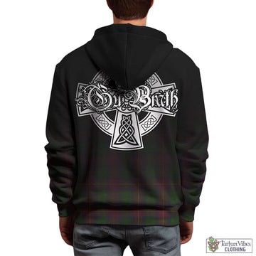 Tartan Vibes Clothing Cairns Tartan Hoodie Featuring Alba Gu Brath Family Crest Celtic Inspired