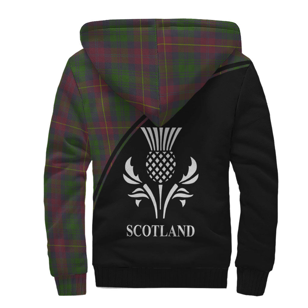 Cairns Tartan Sherpa Hoodie with Family Crest Curve Style - Tartan Vibes Clothing