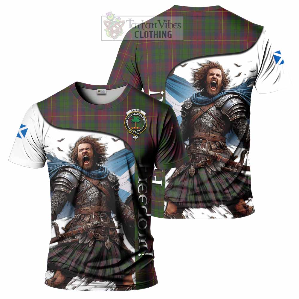 Cairns Crest Tartan T-Shirt Inspired by the Freedom of Scottish Warrior - Tartan Vibes Clothing
