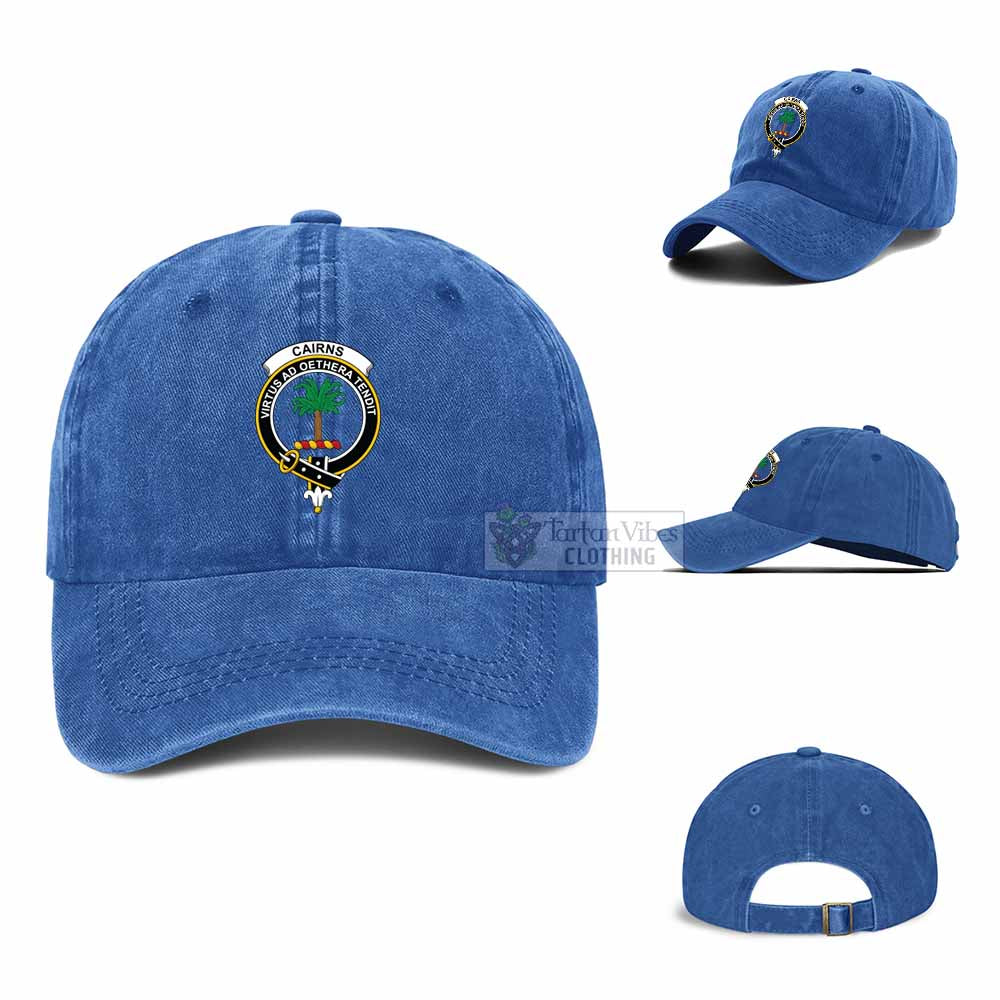 Tartan Vibes Clothing Cairns Clan Crest Denim Classic Cap