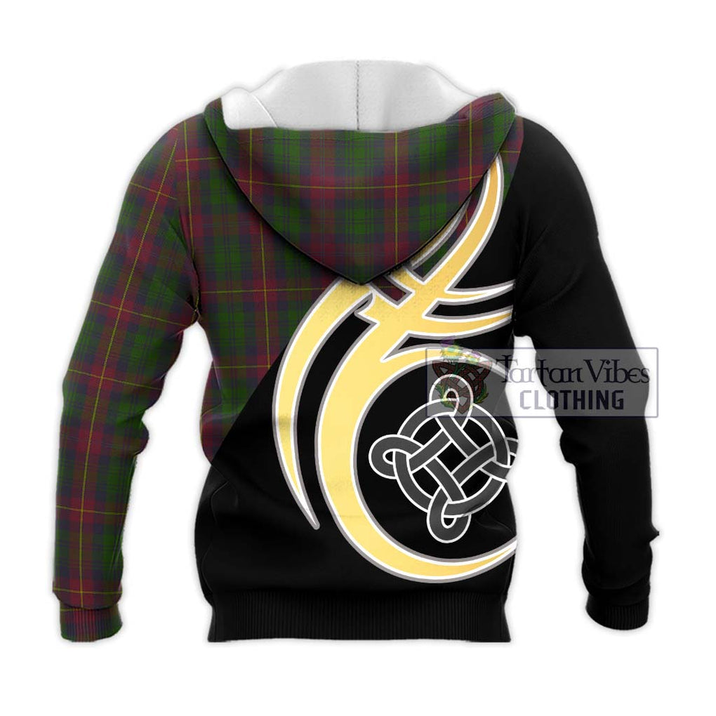 Cairns Tartan Knitted Hoodie with Family Crest and Celtic Symbol Style - Tartan Vibes Clothing