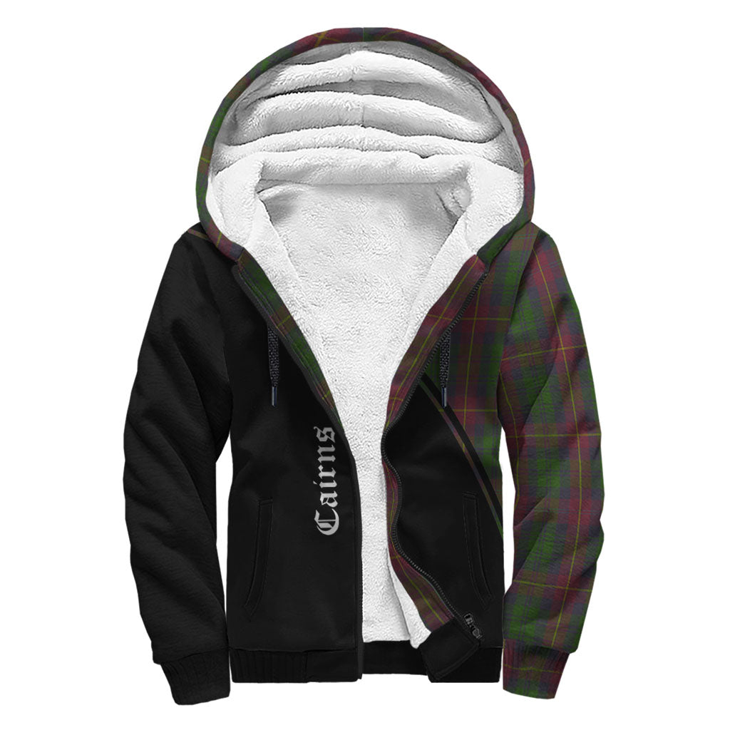 Cairns Tartan Sherpa Hoodie with Family Crest Curve Style - Tartan Vibes Clothing