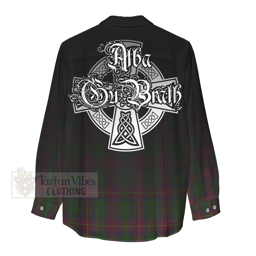 Cairns Tartan Women's Casual Shirt Featuring Alba Gu Brath Family Crest Celtic Inspired - Tartan Vibes Clothing