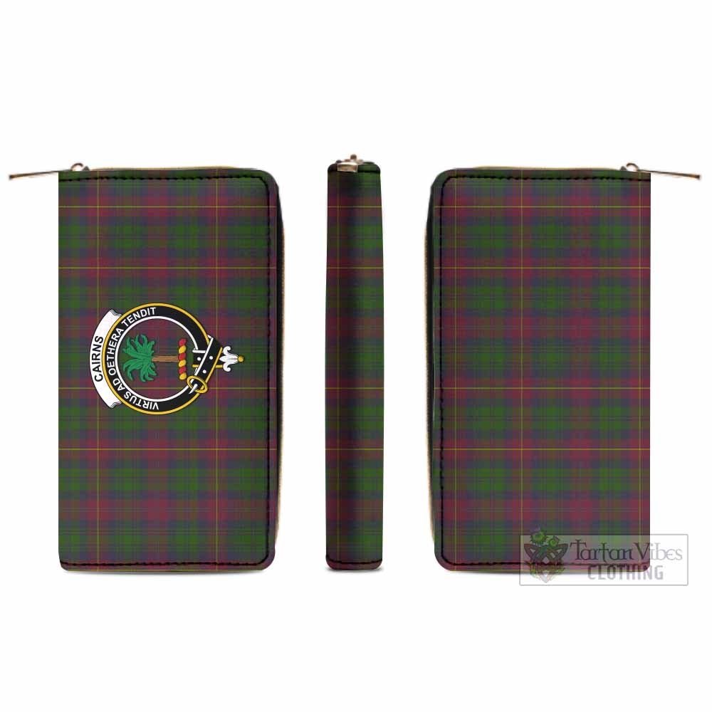 Cairns Tartan Women's Leather Wallet with Family Crest - Tartan Vibes Clothing