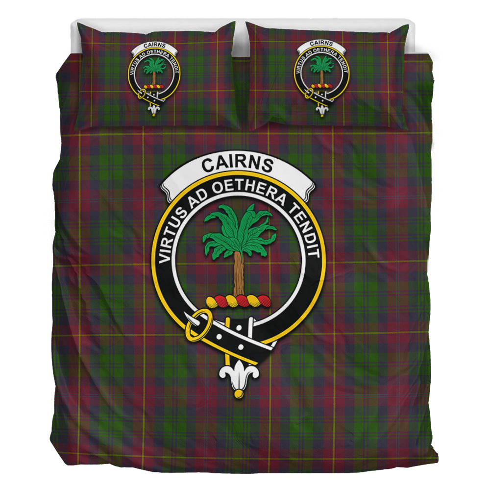 Cairns Tartan Bedding Set with Family Crest - Tartan Vibes Clothing