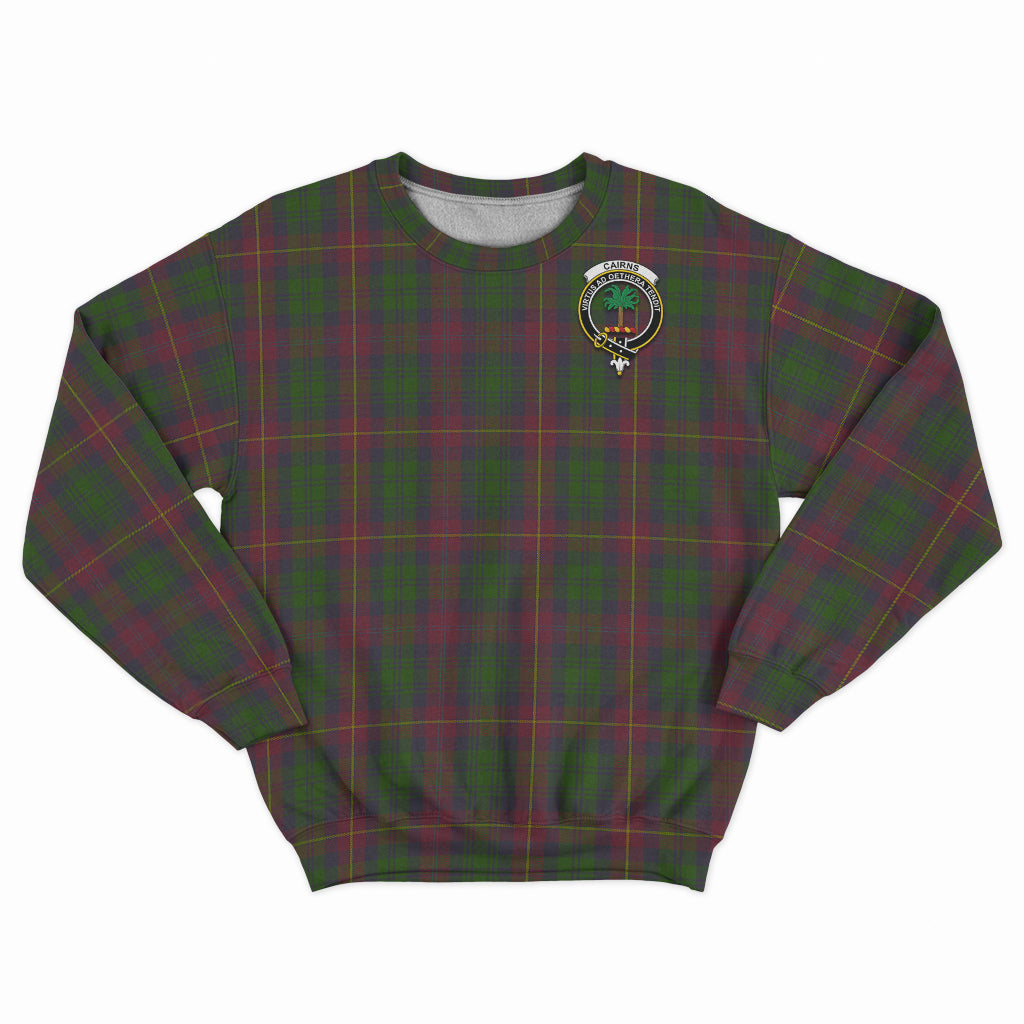 Cairns Tartan Sweatshirt with Family Crest - Tartan Vibes Clothing