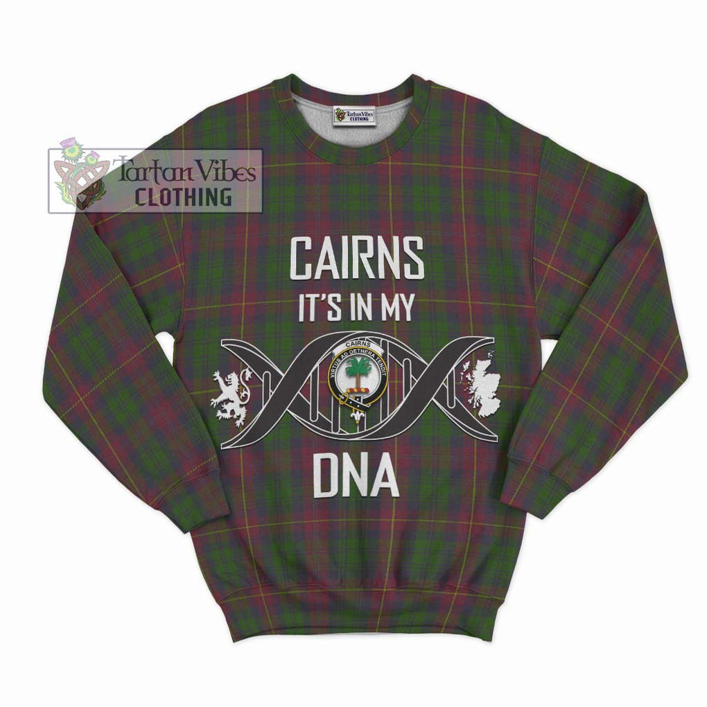 Cairns Tartan Sweatshirt with Family Crest DNA In Me Style - Tartan Vibes Clothing